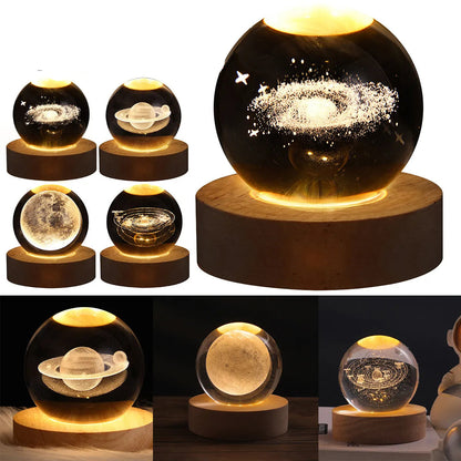 3D Crystal Ball Night Light