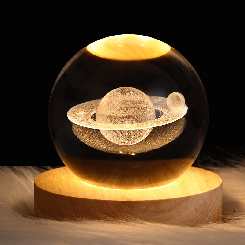 3D Crystal Ball Night Light