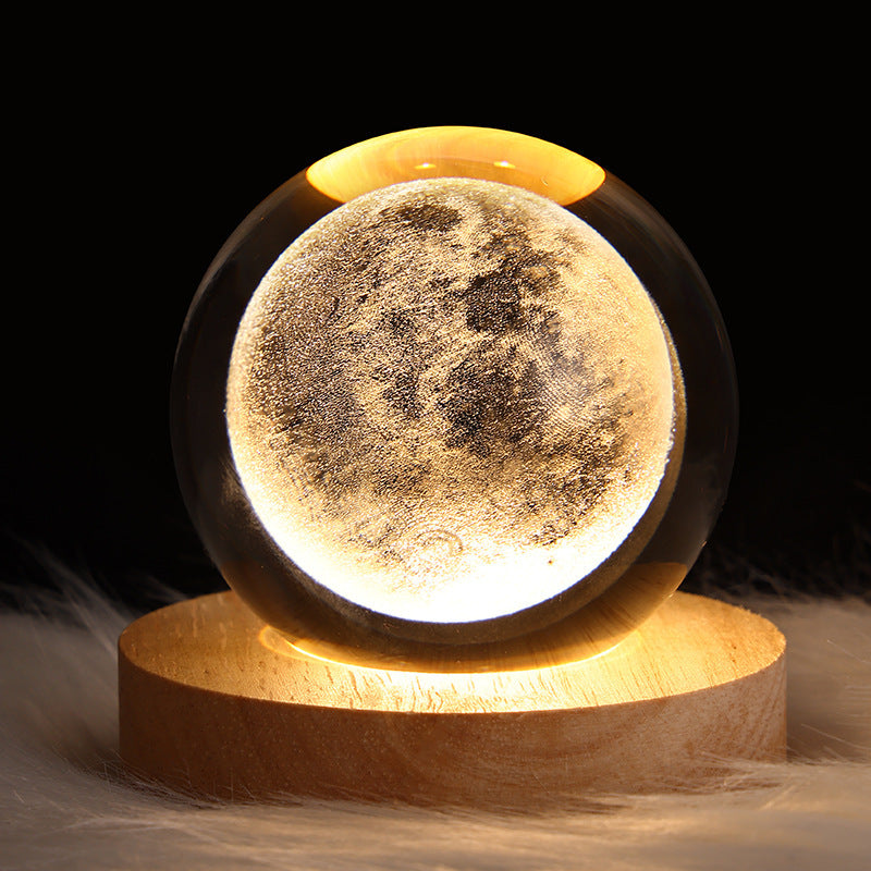 3D Crystal Ball Night Light